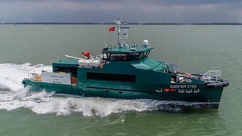 Bourbon's 27-metre crewboat Surfer 2702