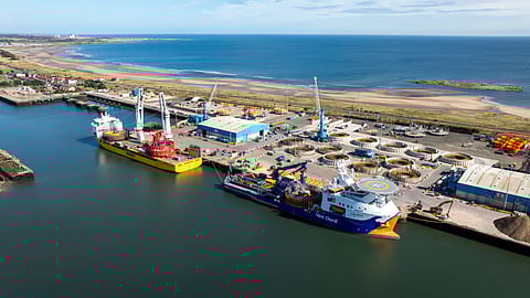 Battleship Wharf Terminal at the Port of Blyth, UK