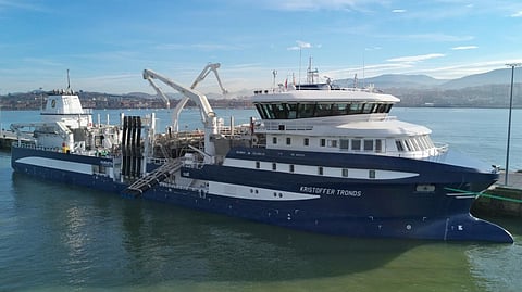 Kristoffer Tronds, an Alsaker-owned fish transport vessel