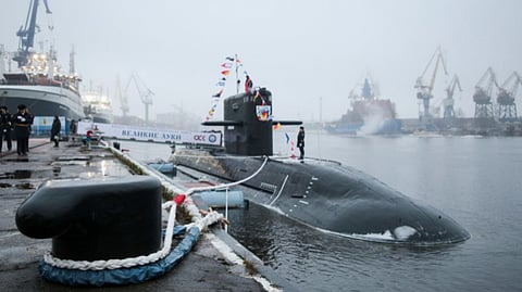 The Russian Navy Project 677 submarine Velikiye Luki, December 16, 2025