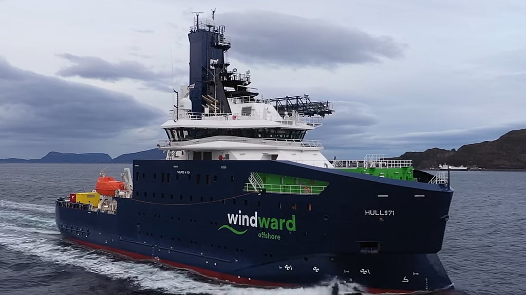 Windward Offshore's new hybrid CSOV begins undergoing sea trials