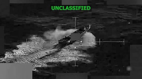 The US military carries out a lethal strike on a vessel in the eastern Pacific, killing four men, December 17, 2025