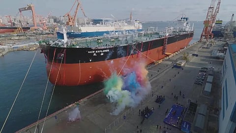 Screenshot of video showing the delivery ceremony of Kai Tuo