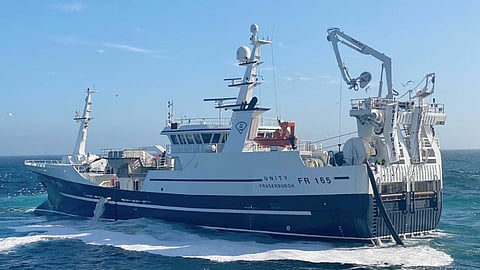 The Scottish fishing vessel Unity