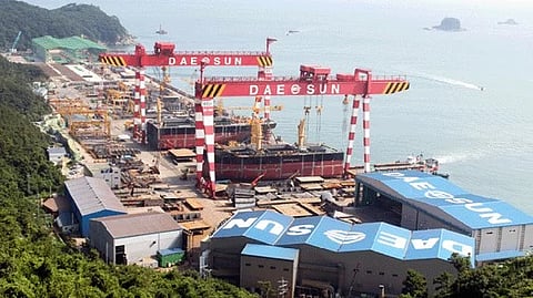 Daesun Shipbuilding and Engineering's main shipyard in Yeongdo, Busan