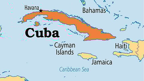 Map of Cuba