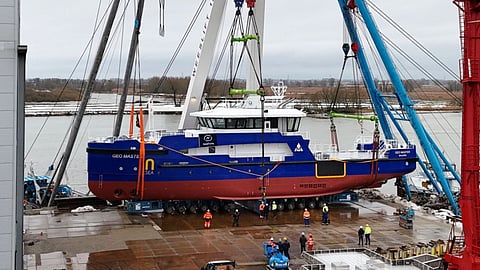 Geo Master just prior to launch in the Netherlands