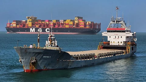 United S (foreground) in 2025