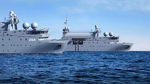 Concept render of Poland's new SIGINT ships