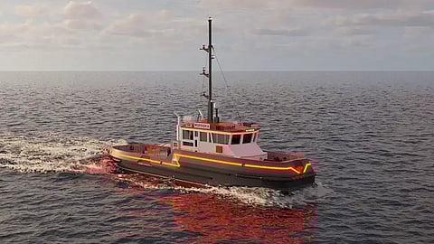 Rendering of the hybrid icebreaking tug