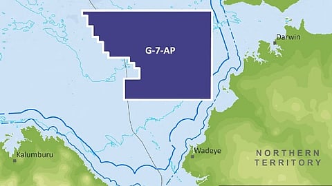 Map of Bonaparte CCS project