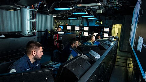 On board USS Mount Whitney, Norwegian Sea – Naval Striking and Support Forces NATO (STRIKFORNATO) is on board USS Mount Whitney, participating in exercise Trident Juncture