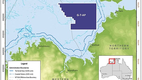 Map of Bonaparte CCS project