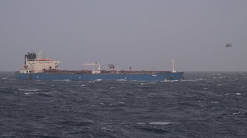 Grinch, a suspected Russian shadow fleet tanker apprehended by French authorities, January 22, 2026