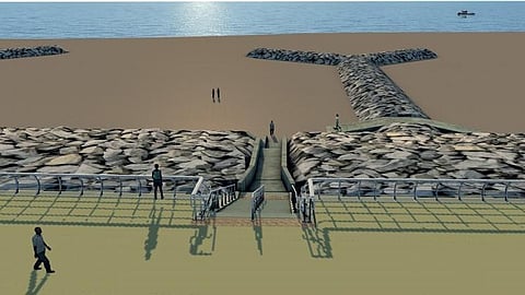 Visualisation of Anchorsholme coast protection scheme