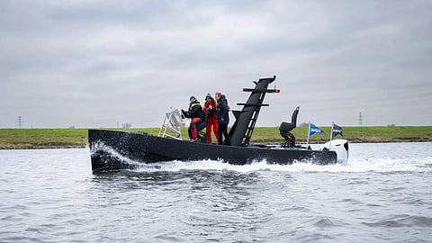 The 3D-printed USV prototype developed under the SeaRush project