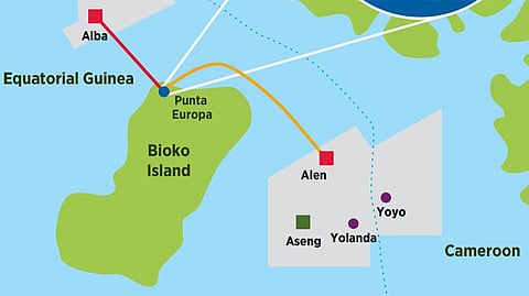 Map of Yoyo-Yolanda gas project