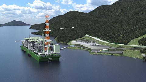 Visualisation of Cedar LNG facility in Canada