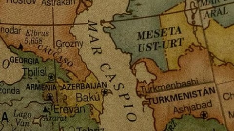 Caspian Sea map