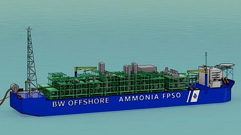 Illustration of the ammonia FPSO