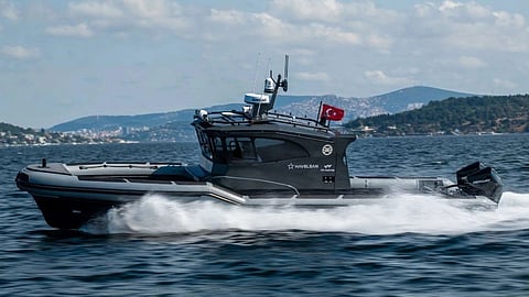 RIB fitted with autonomous navigation systems