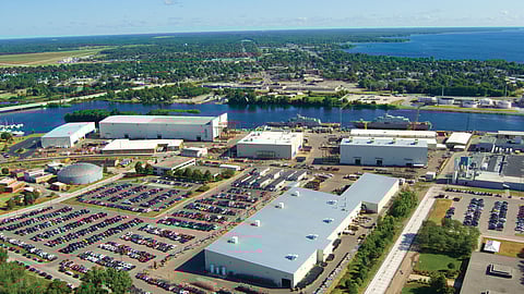 Fincantieri Marinette Marine's shipyard in Marinette, Wisconsin