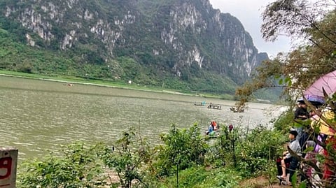 The portion of the Gianh River where the boat capsized