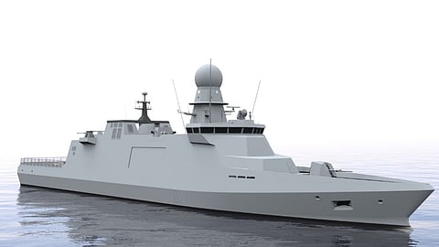 Render of European patrol corvette design