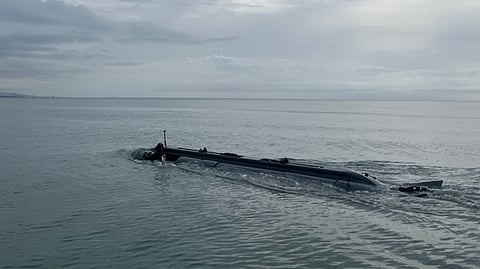 An eight-person swimmer delivery vehicle