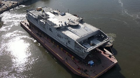 USNS Lansing, the US Navy's final Spearhead-class expeditionary fast transport