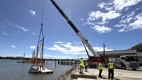Colmslie Wharves construction