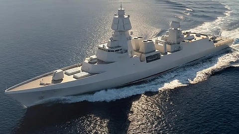 Rendering of a 148-metre air defence frigate