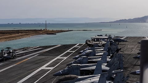 The world’s largest aircraft carrier, USS Gerald R. Ford (CVN 78), transits the Suez Canal, March 5, 2026