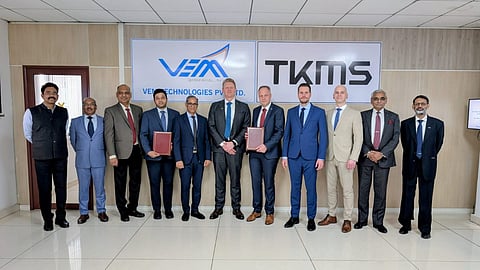 Signing of agreement between TKMS and VEM Technologies