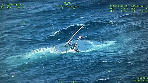 Screenshot of video footage of Vesta Renee slipping beneath the surface, March 11, 2026