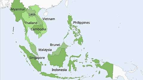 Map of ASEAN member-nations