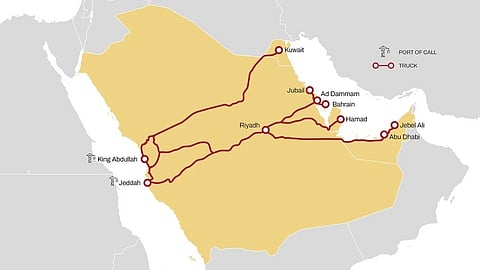 MSC Group’s inland route map