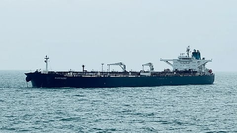 The tanker Altura, pictured sailing under a former name