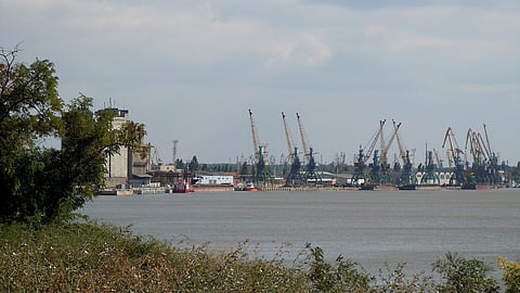 Port of Izmail, along the Ukrainian side of the Danube River