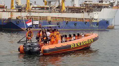 Boat operated by Indonesia's Basarnas search and rescue agency from 2018 Strategic Marine VR