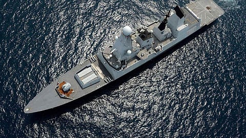 Royal Navy warship HMS Daring