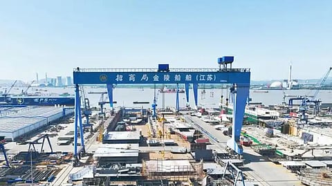 A China Merchants Jinling Shipyard facility
