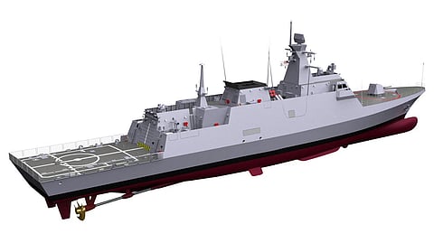 Rendering of a Royal Malaysian Navy littoral mission ship