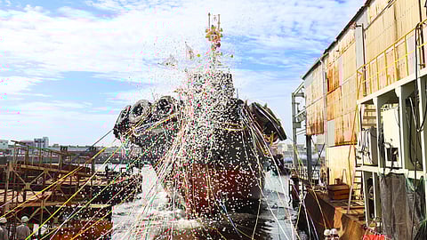 Launch of Bisan Maru, Seagate Corporation's new biofuel-powered tug, April 22, 2026