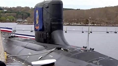 Commissioning ceremony of the US Navy Virginia-class submarine USS Idaho, April 25, 2026