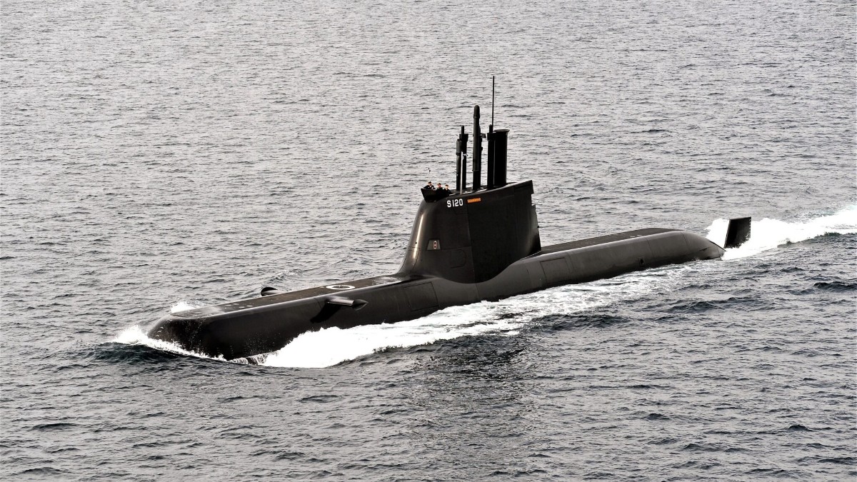 The Hellenic Navy Class 214 submarine Papanikolis