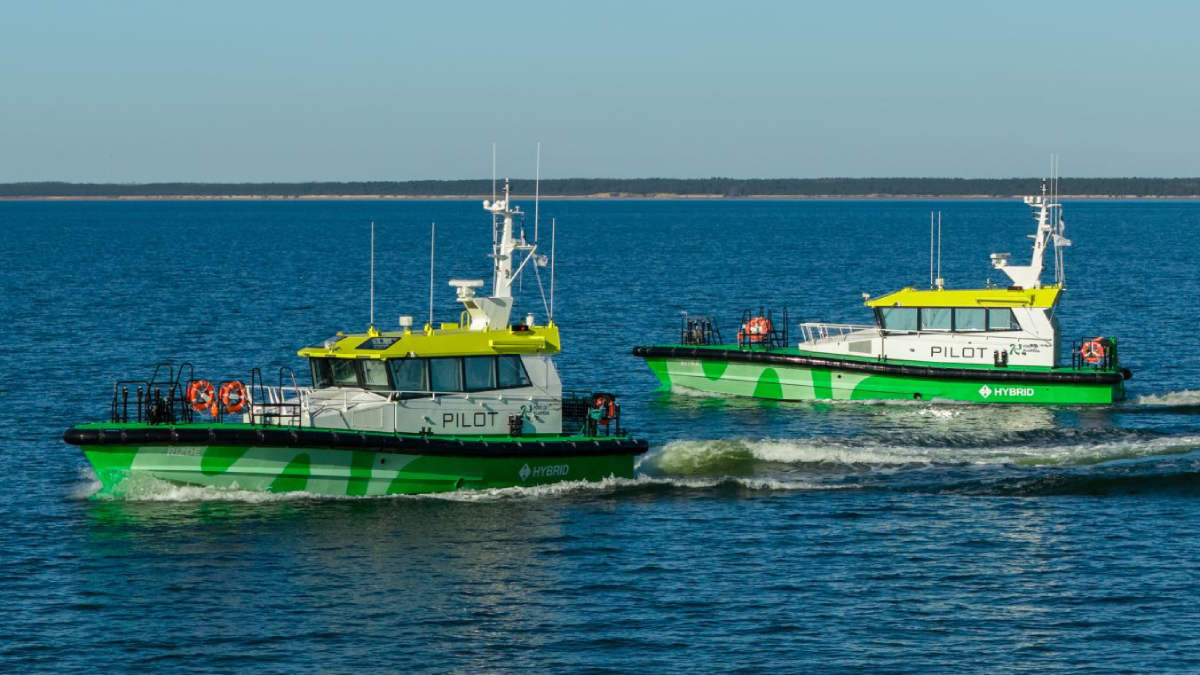 The Port of Klaipeda's two new hybrid electric pilot boats