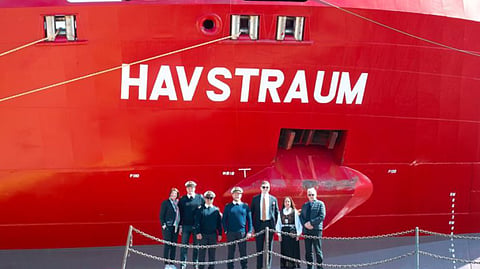 Naming ceremony of Havstraum, the Utkilen Group's new LNG-fuelled oil/chemical tanker