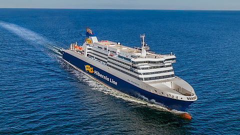 A visual representation of the Ro-Pax ferry St Patrick in Hibernia Lines' livery