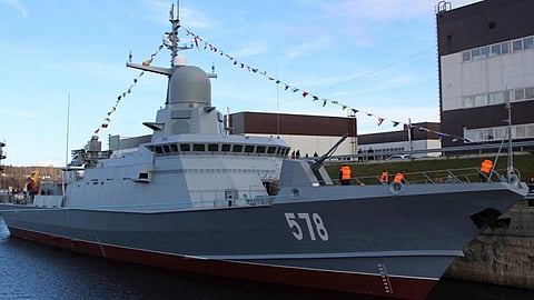 The Russian Navy Project 22800 stealth corvette Burya